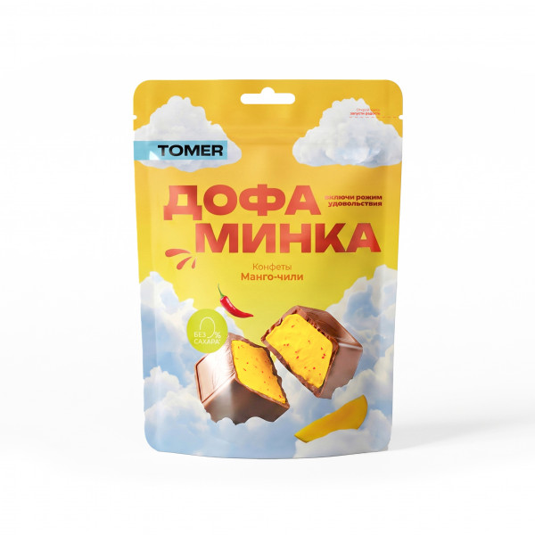 №1 Фабрика Томер   Дофаминка Конфеты Манго-Чили, 125г  в Сочи