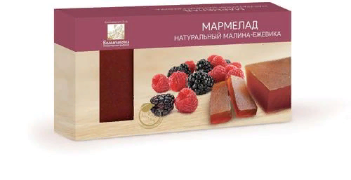  Мармелад пластовый 210г МАЛИНА-ЕЖЕВИКА в Сочи