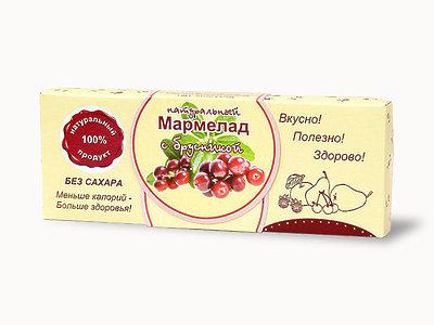  Мармелад натуральный "Брусника" 140г в Сочи