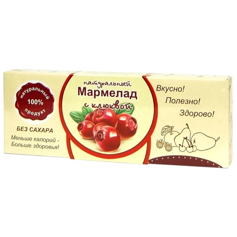  Мармелад натуральный "Клюква" 140г в Сочи