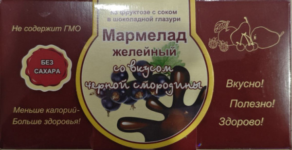 №2 Мармелад в шоколаде "Чёрная смородина" 120г в Сочи